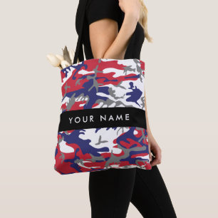 Bolso De Tela Día de la Independencia Camuflaje Su nombre Person