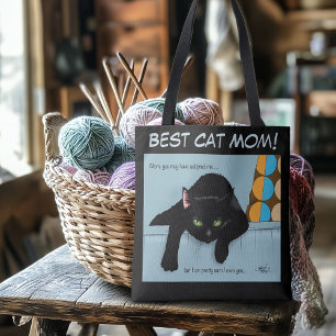 Bolso De Tela Día de la madre del gato negro