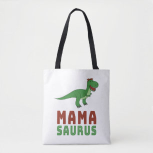 Bolso De Tela Día de la Madre Mamasaurus Dinosaur Tyrannosaurus 