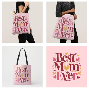 Bolso De Tela Día de la Madre Mejor Mamá del Mundo