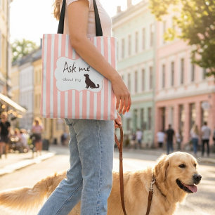 Bolso De Tela Día de la Madre Personalizado para Mamá Perro Retr