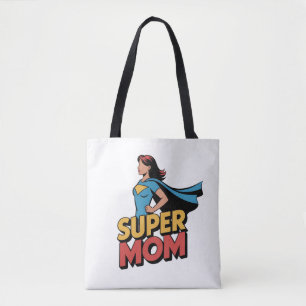 Bolso De Tela Día de la Madre Superheroína Supermamá Personaliza