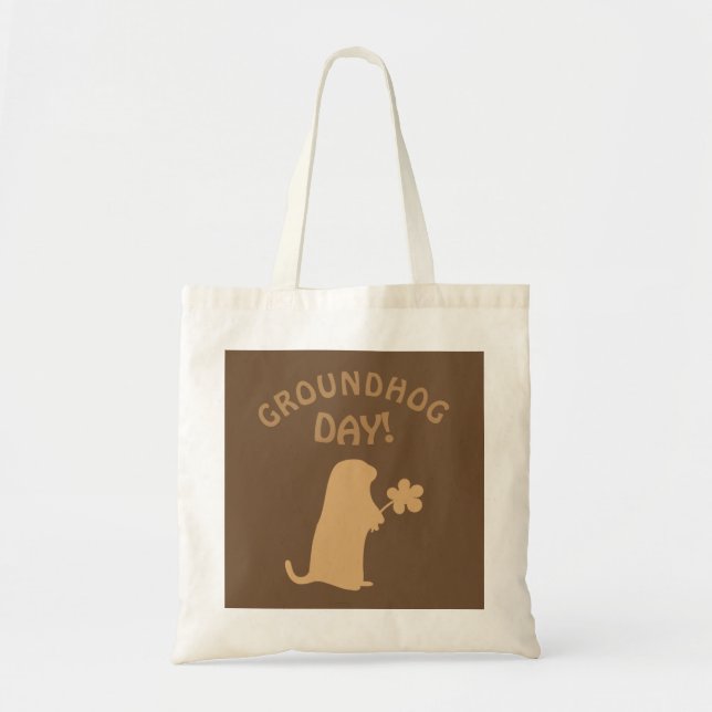Bolso De Tela Día de la marmota (Frente)