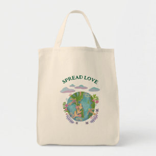 Bolso De Tela Día de la Tierra del Amor