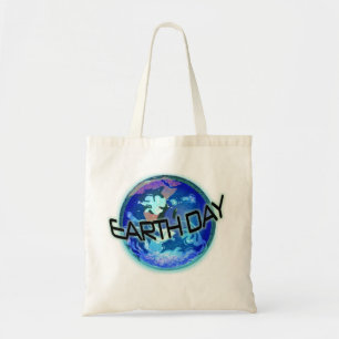 Bolso De Tela Día de la Tierra en azules