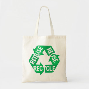Bolso De Tela Día de la Tierra Reducir Reutilización Reciclar Lo