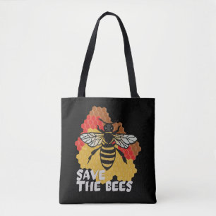 Bolso De Tela Día de la Tierra, salven a las abejas