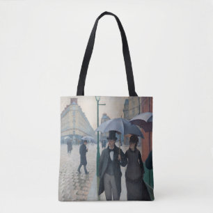 Bolso De Tela Día de lluvias en las calles de París