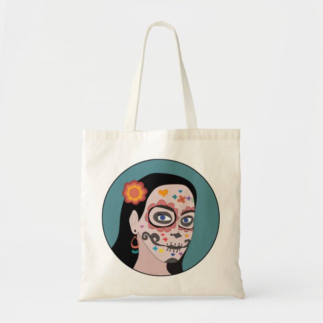 Bolso De Tela Día de los Muertos (Frente)