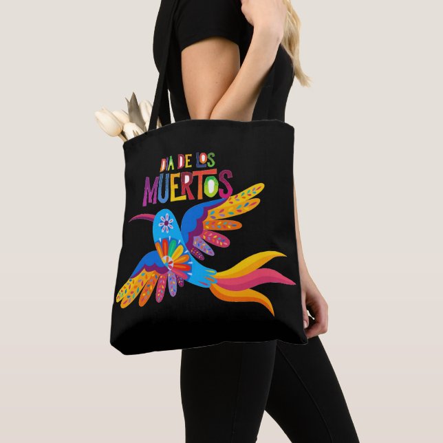 Bolso De Tela Dia De Los Muertos (Detalle)