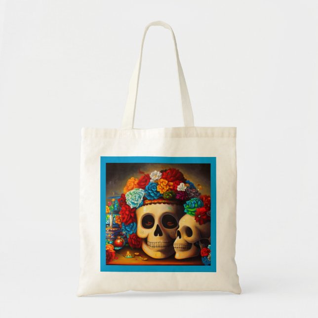 Bolso De Tela Día de los muertos (Frente)