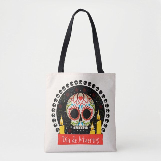 Bolso De Tela Dia De Muertos (Anverso)