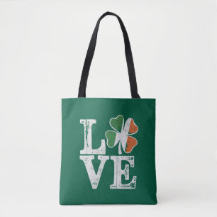 Bolso De Tela Día de San Patricio Amor Afortunado Trébol Verde I
