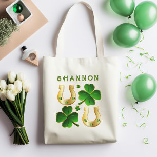 Bolso De Tela Día de San Patricio irlandés tréboles verdes y her