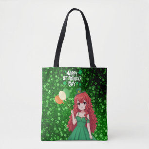 Bolso De Tela Día de San Patricio lindo, clase de anime irlandés