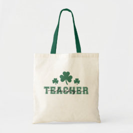 Bolso De Tela Día de San Patricio Profesor Verde Trébol de la Su