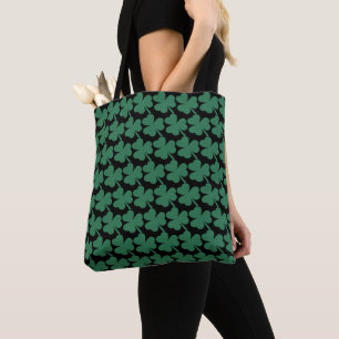 Bolso De Tela Día de San Patricio, Purpurina verde de Shamrock i