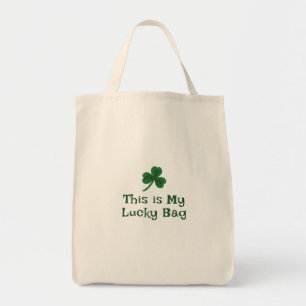 Bolso De Tela Día de San Patricio, texto gracioso afortunado