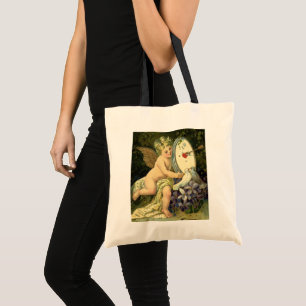 Bolso De Tela Día de San Valentín Victoriano Vintage, pájaros de