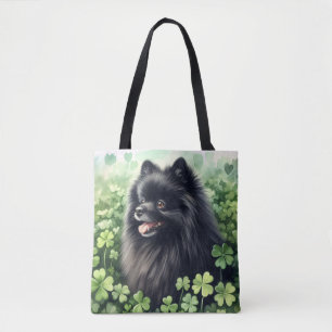 Bolso De Tela Día de Santo Patrocinador de Pomerania Negra
