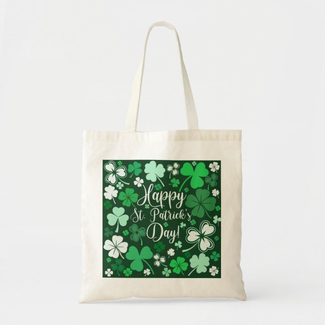 Bolso De Tela Día de Shamrock St. Patrick (Frente)
