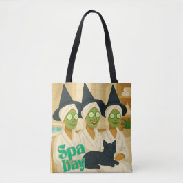 Bolso De Tela Día de Spa de Bruja Humor Divertido 