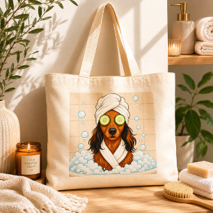 Bolso De Tela Día de Spa Divertido para Perros con Ojos de Pepin