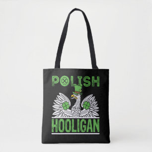 Bolso De Tela Día del Hooligan Polaco San Patricio
