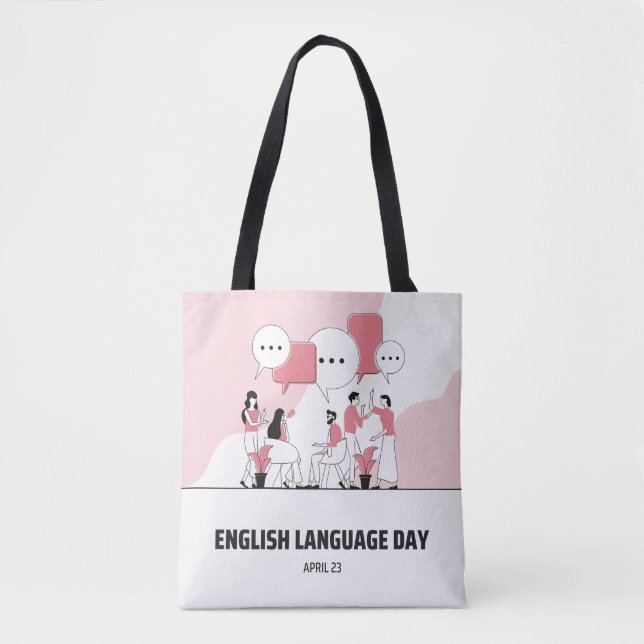 Bolso De Tela Día del Inglés (Anverso)