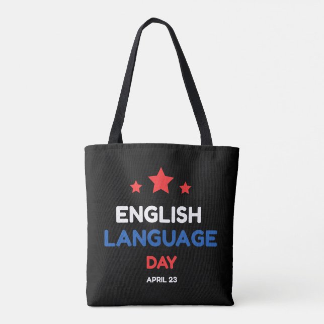 Bolso De Tela Día del Inglés (Reverso)