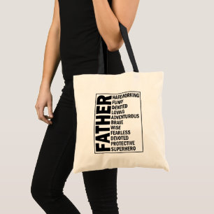 Bolso De Tela Día del Padre Adjetivo Padre Día Genial Definición
