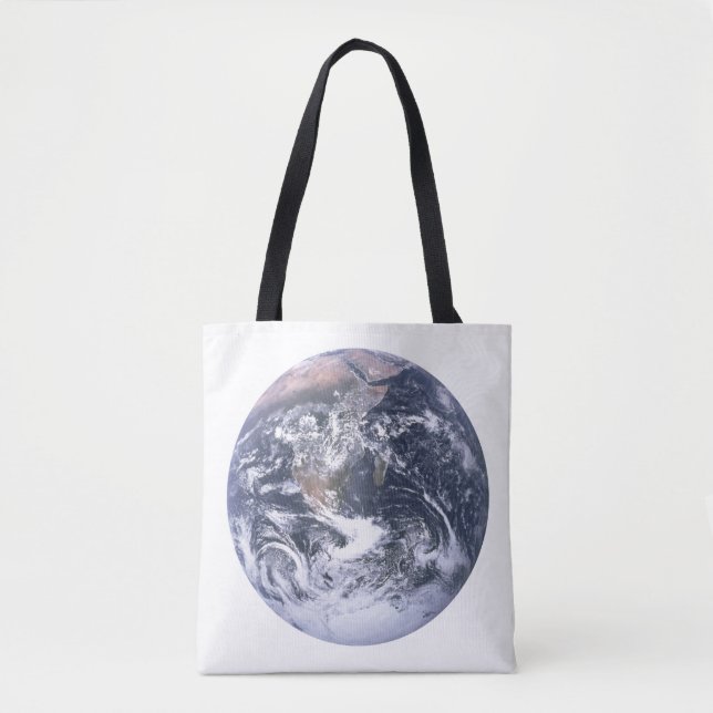Bolso De Tela Día del Planeta Tierra desde el espacio (Anverso)