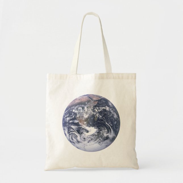 Bolso De Tela Día del Planeta Tierra desde el espacio (Frente)