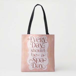 Bolso De Tela Día del Spa Diario