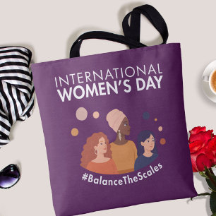 Bolso De Tela Día Internacional de la Mujer 2026 Equilibrar las