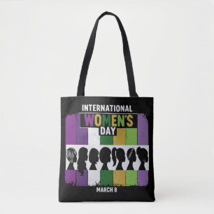 Bolso De Tela Día Internacional de la Mujer Moderno Mujeres Di