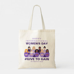 Bolso De Tela Día Internacional de la Mujer Purple Give To Gain
