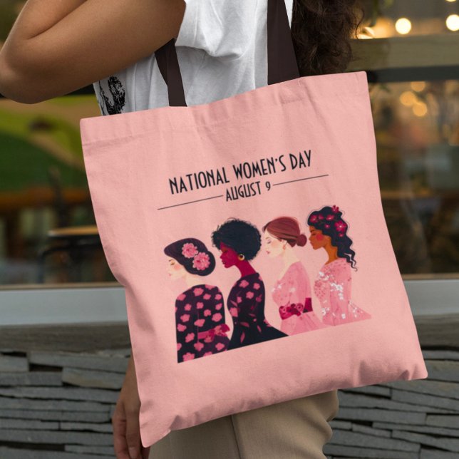 Bolso De Tela Día Mundial de la Mujer: Floral rosa (Subido por el creador)