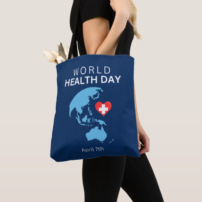 Bolso De Tela Día Mundial de la Salud 7 de abril (Detalle)