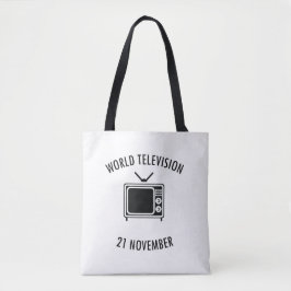 Bolso De Tela día mundial de la televisión
