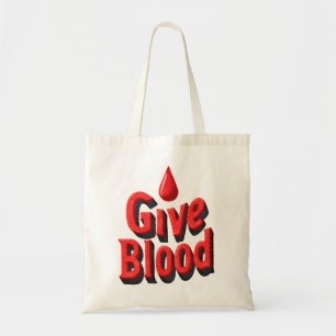 Bolso De Tela Día Mundial del Donante de Sangre - Dar texto de s
