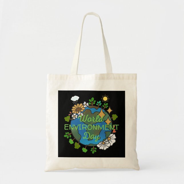 Bolso De Tela Día Mundial del Medio Ambiente (Frente)