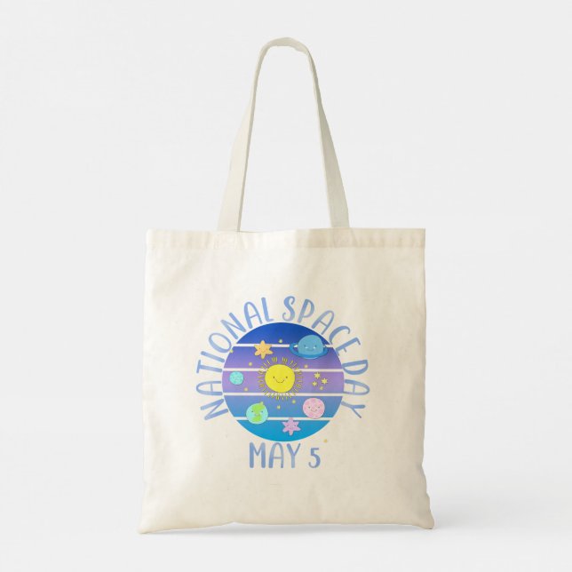 BOLSO DE TELA DÍA NACIONAL DEL ESPACIO 5 DE MAYO (Reverso)