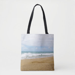 Bolso De Tela Día pacífico en la playa