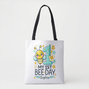 Bolso De Tela Día Personalizado de la 1ª Abeja