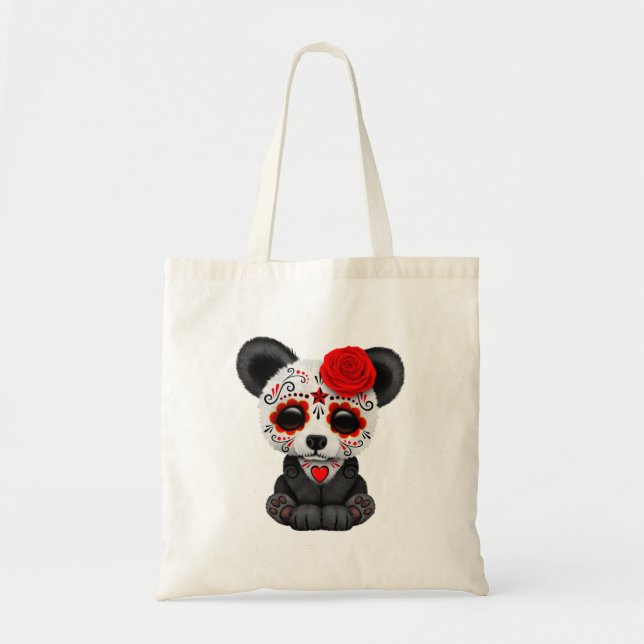 Bolso De Tela Día rojo de la panda muerta Cub (Frente)