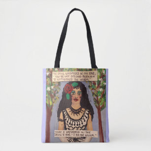 Bolso De Tela Diablo del bolso- del tote susurrado en mi oído