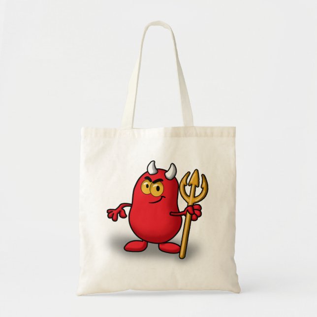 Bolso De Tela Diablos (Frente)