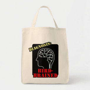 Bolso De Tela Diagnóstico: con cerebro de pájaro