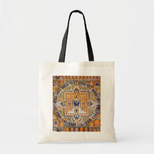 Bolso De Tela Diagrama cósmico de Mandala para meditación